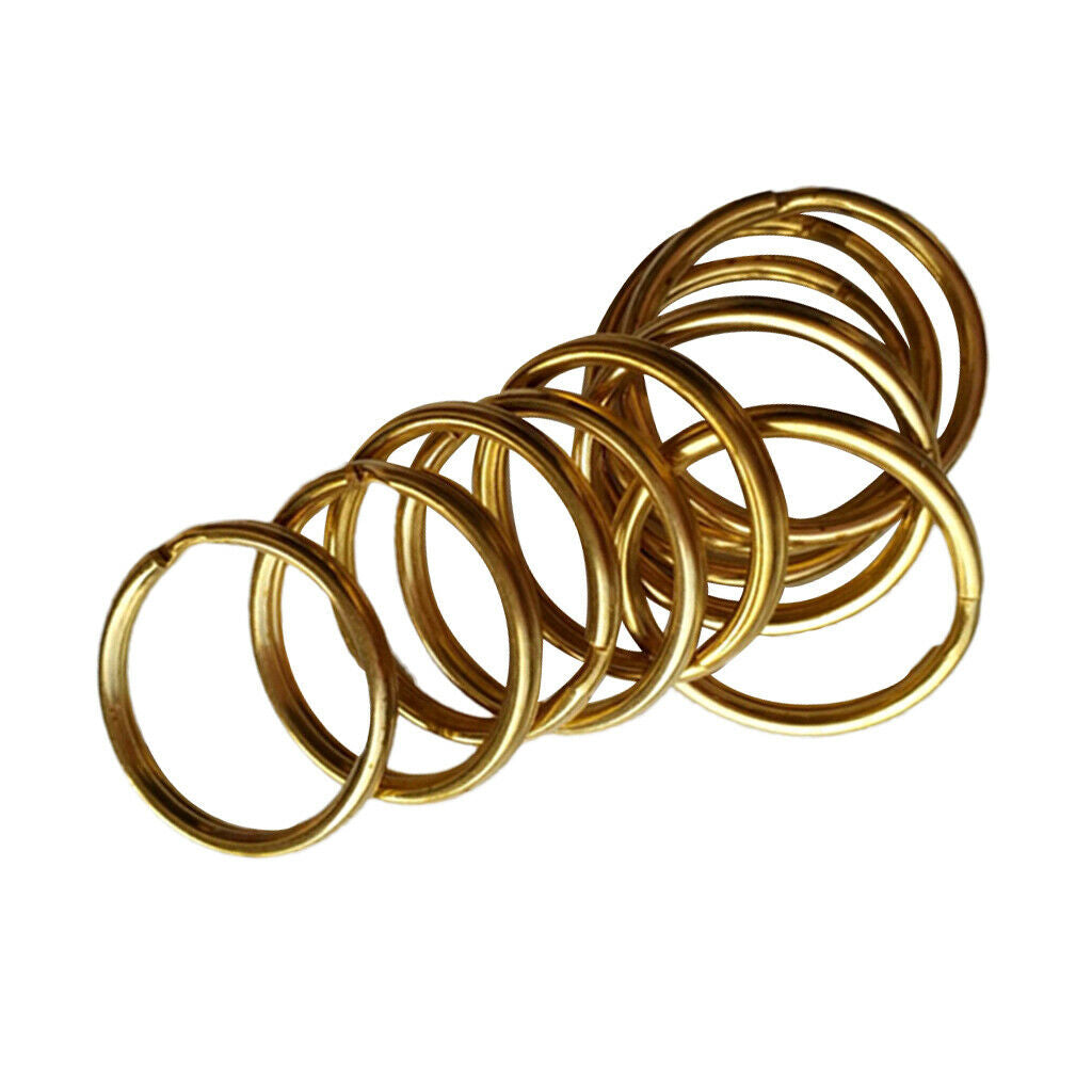 20x Split Key Ring Chain Split 15/12mm Keyring Hoop Loop Link Chain Findings