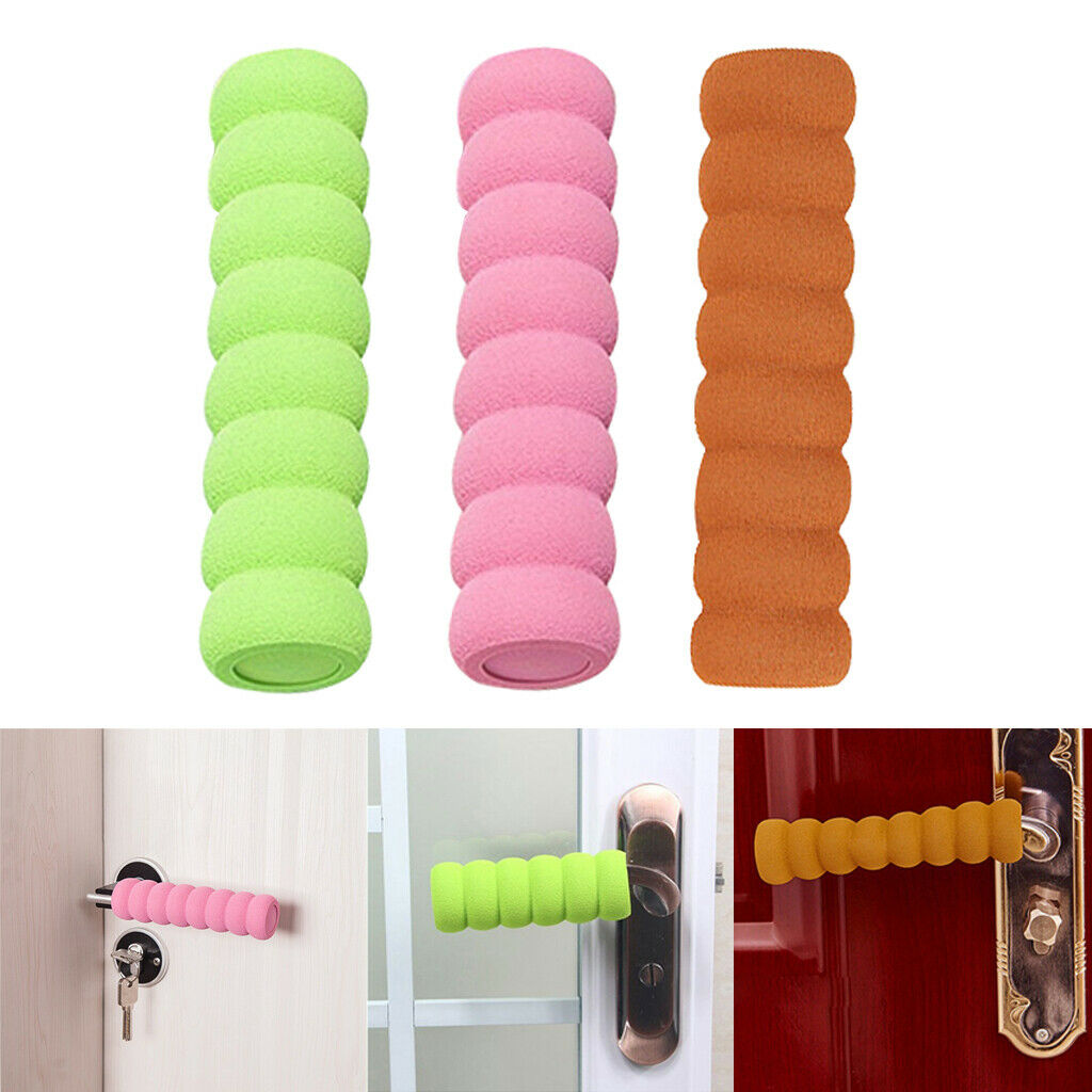 3pcs Foam Door Handle Cover Door Knob Protective Sleeve Safety Protector