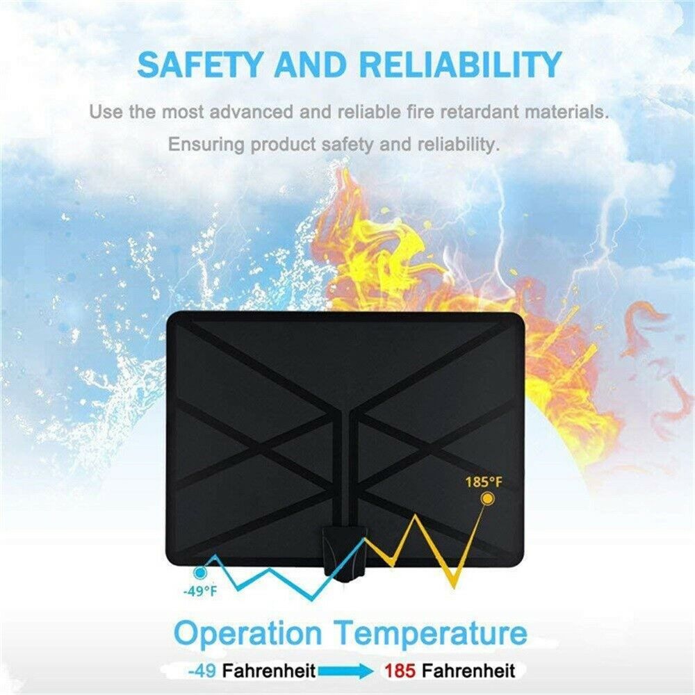 Digital TV Antenna Indoor Ground Wave HDTV Amplified Signal Reciver Booster 4K
