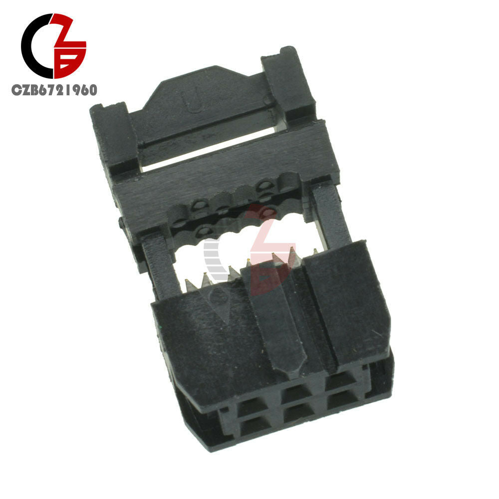 10PCS 2.54mm Pitch 6Pin FC-6P IDC FC Female Header Connector 3pcs/set J20Top