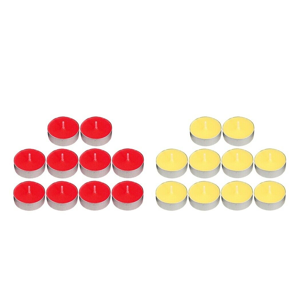 20 Pack Tealight Candles Tea Lights for Romantic Proposal Dinners Birthday