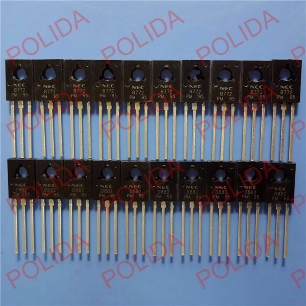 10pairs OR 20PCS NEC TO-126 2SB772-P/2SD882-P 2SB772/2SD882 B772-P/D882-P