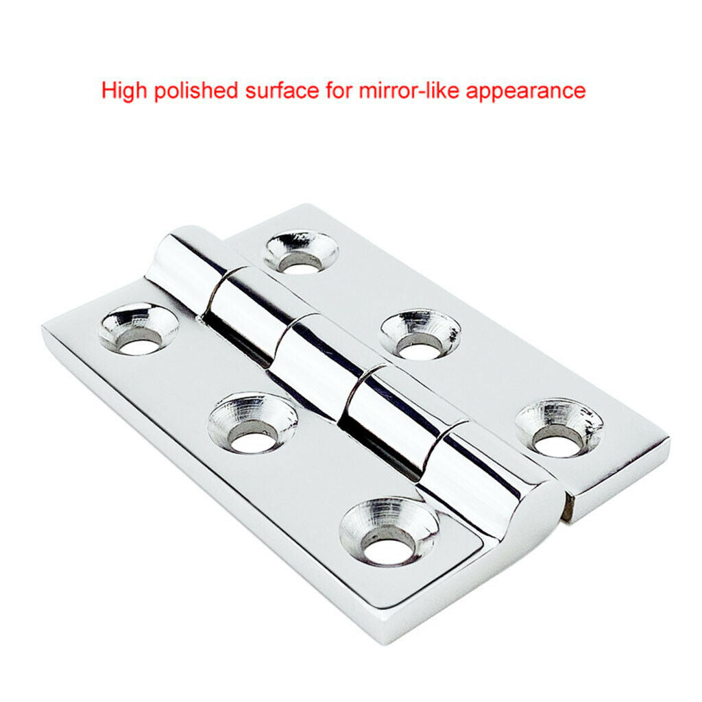 1 Set Stainless Steel Marine Boat Deck Hinges Door Hinges 50x75 for Cabinet