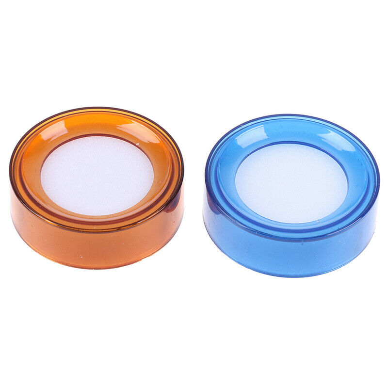 2PCS/Lot Plastic Round Case Finger Wet Sponge Damper for Casher Count Mone C WF