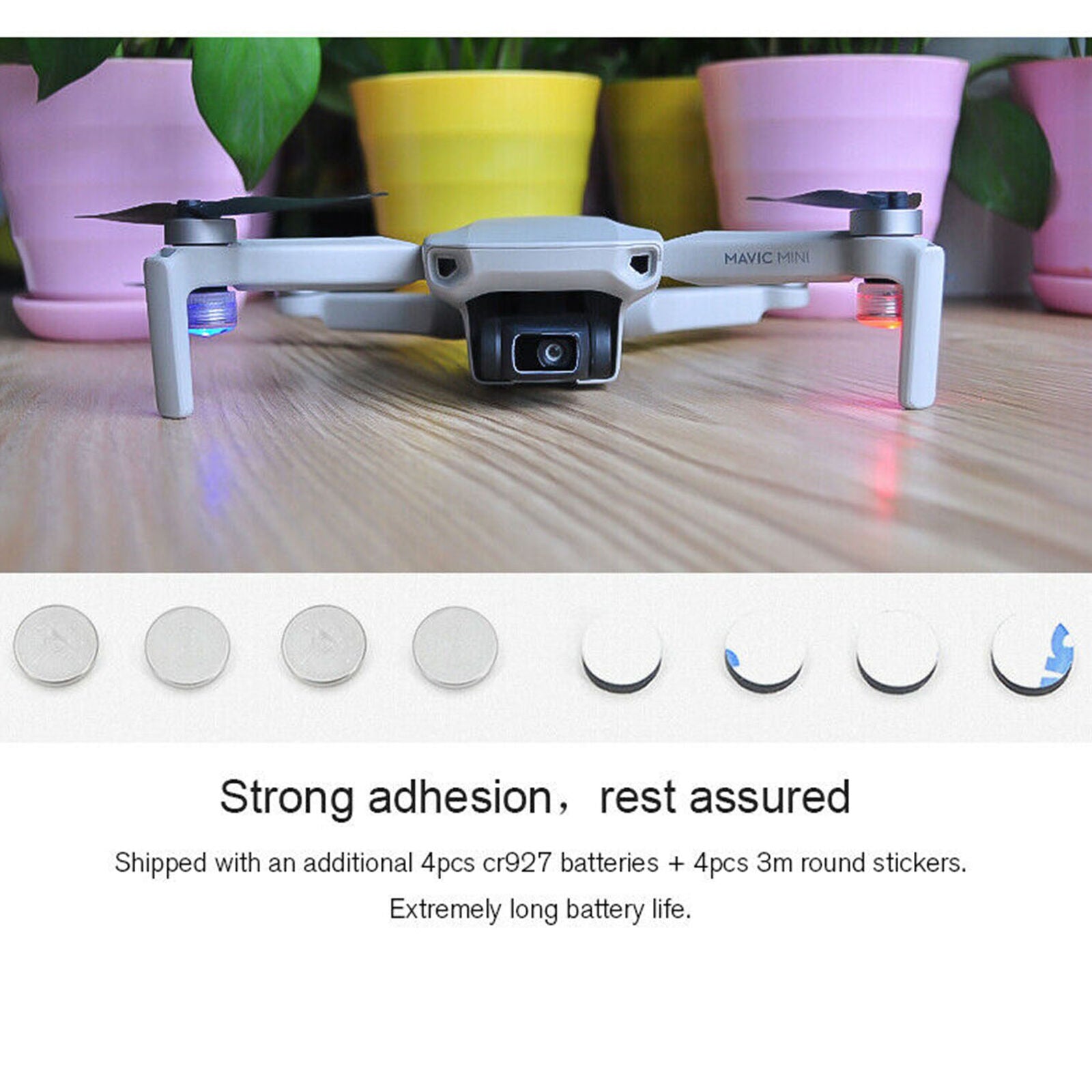2Pcs Night Search Strobe Warning Flashing LED Signal Lights for DJI Mavic Mini