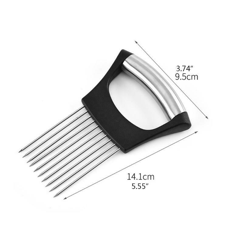 Multipurpose Food Slicer Assistant Cutting Onion Insert Device Manual Vegetable