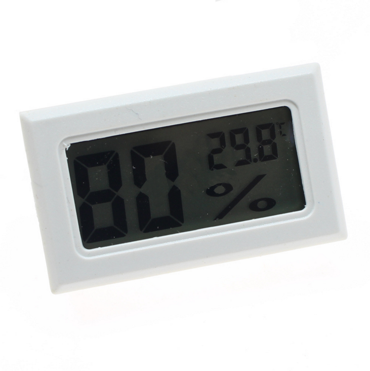 3pcs Embedded thermometer and hygrometer Electronic thermometer Random Color