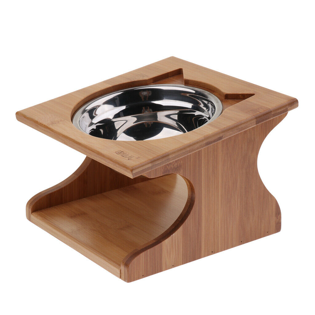 Single Removable Nonslip Dog Food Bowl Pet Cat Kitten Food Water Feeding Dish