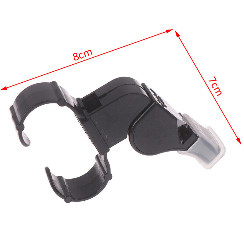 Black Plastic Pealess Finger Grip Sports Skate/Football Referee Mouth Whi.l8