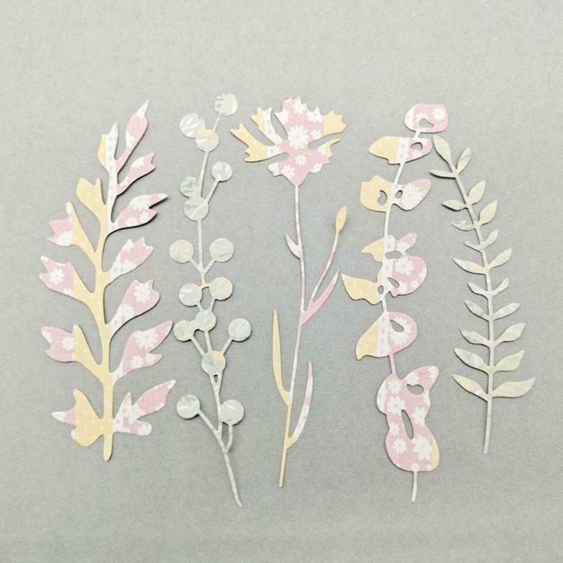 Plants Metal Cutting Dies Stencil DIY Scrapbook Album Paper Card Template Mold