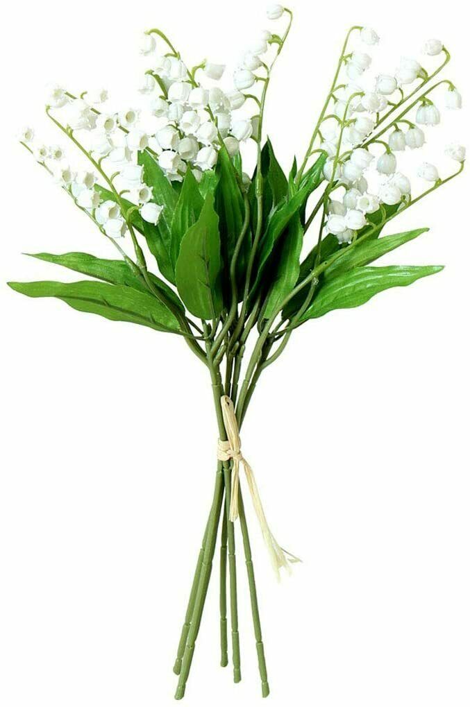 10 Pcs Lily of The Valley Artificial Flowers Wind Chime Orchid Wedding Flowers