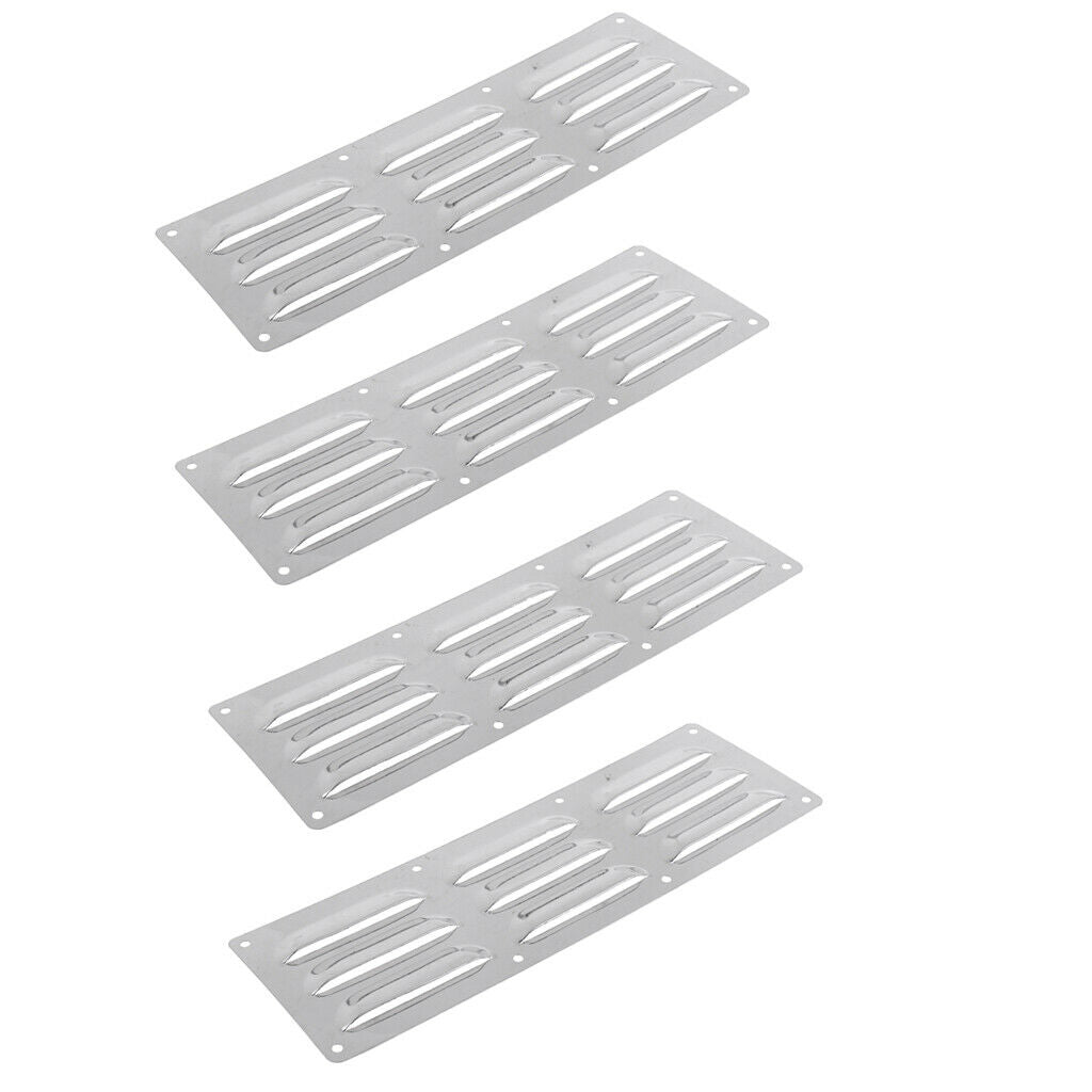 4pcs Stainless Steel Boat Louver Air Vent Ventilation Cover for Marine RV