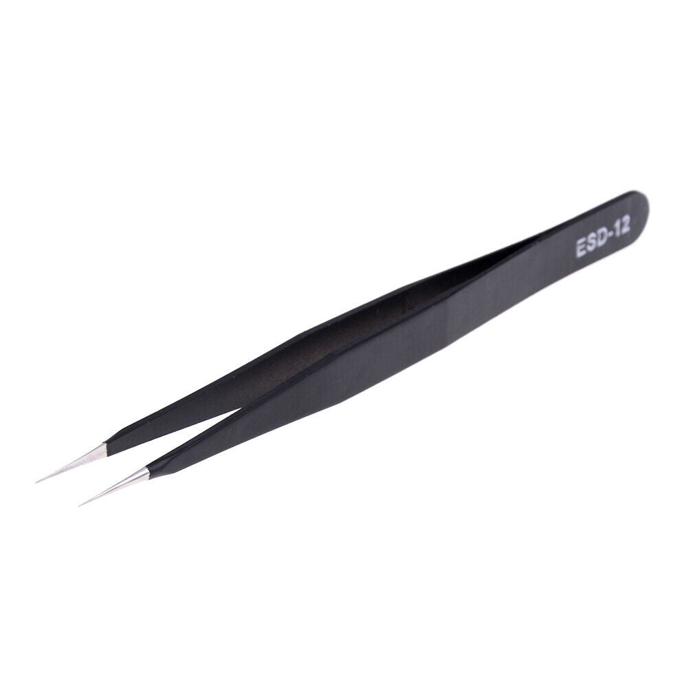 2pcs Anti-static Elbow and Straight Stainless Steel Tweezers Cake Mold .l8