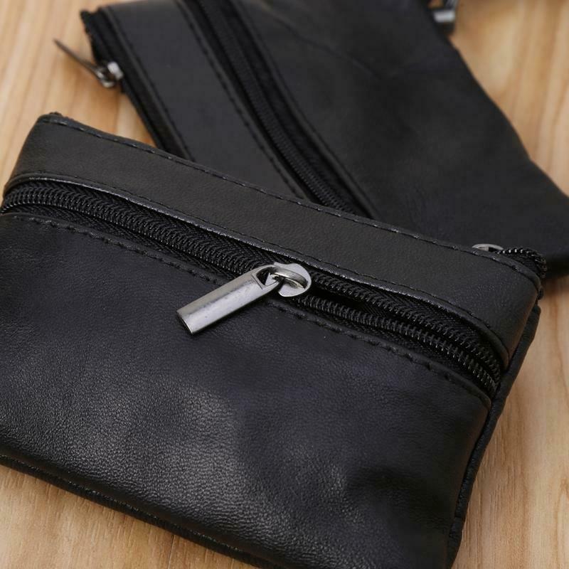 Soft Men Women Card Coin Key Holder Zip Leather Wallet Pouch Bag Purse Gift New