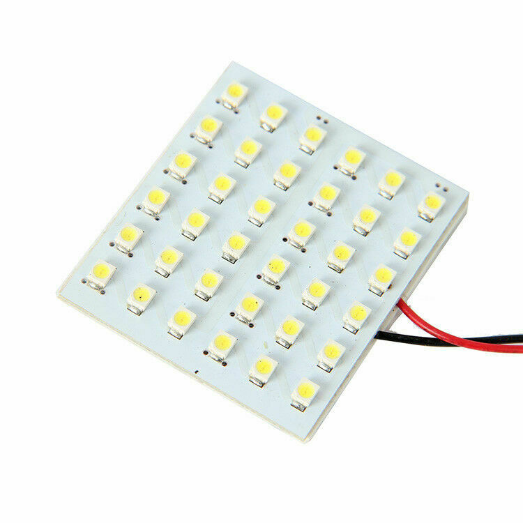 12V CAR 36 SMD LED Light Panel T10 Festoon Ba9s Dome Map Interior Bulb White