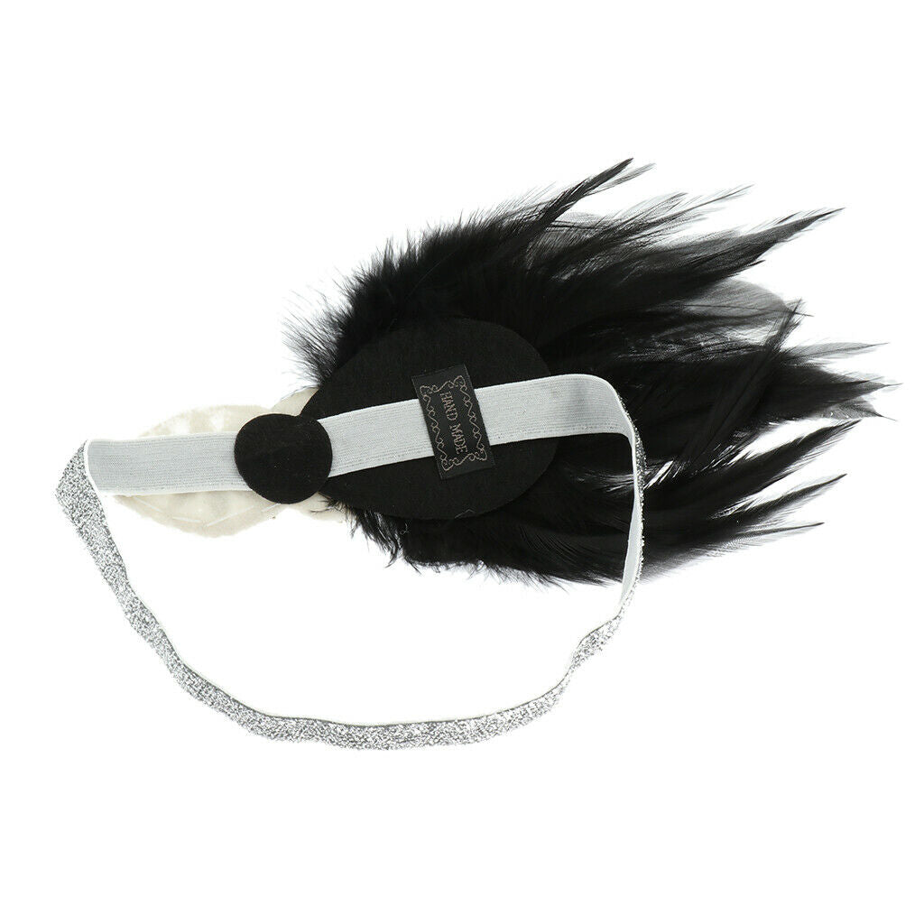 Wedding Jewelry Hair Hair Ties Feather Hairclip Headband Tassel White Black