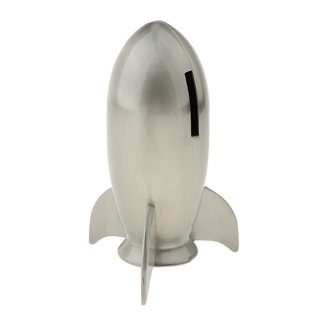 Rocket Shaped Metal Piggy Bank Coin Bank Money Bank Best Christmas Birthday