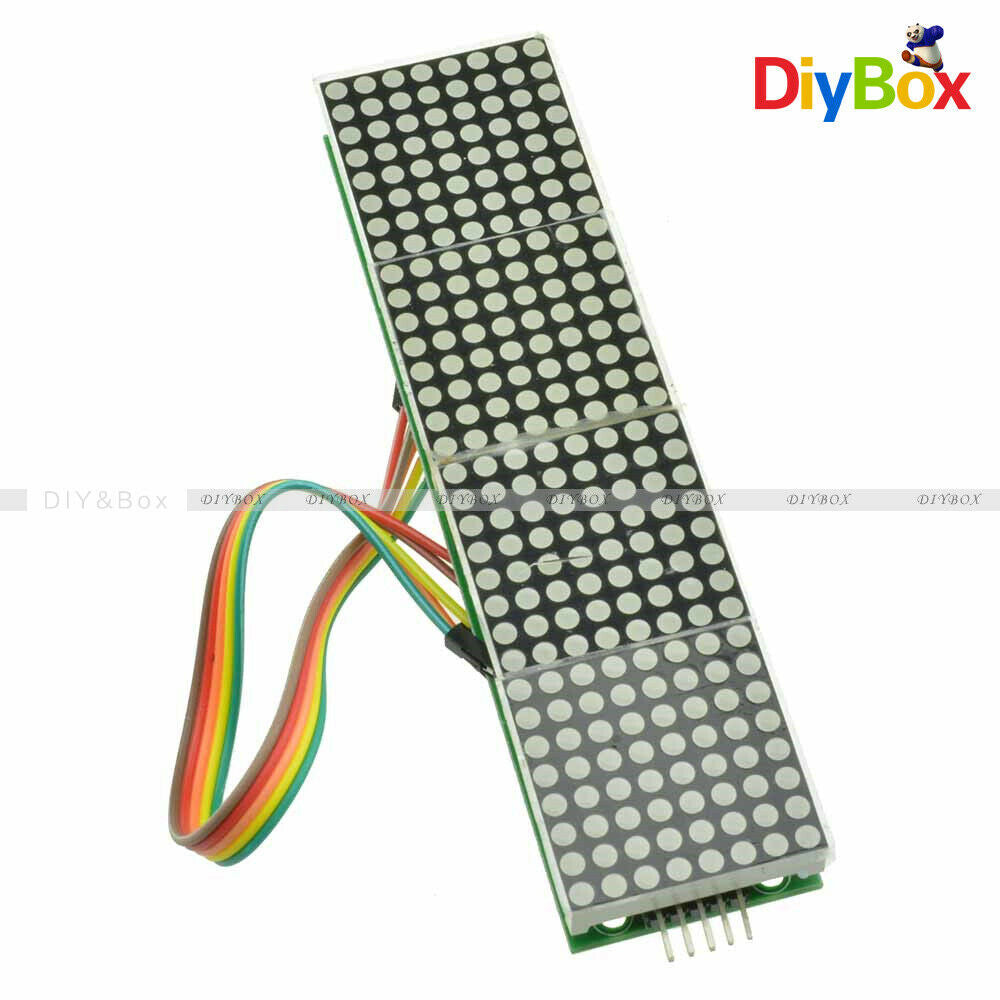 MAX7219 Yellow LED 4 in 1 Display Dot led Matrix MCU Control Module for Arduino