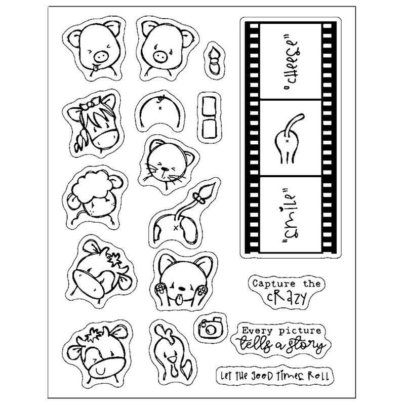 Animal Transparent Silicone Stamp Scrapbook DIY Printing Mould Stamp