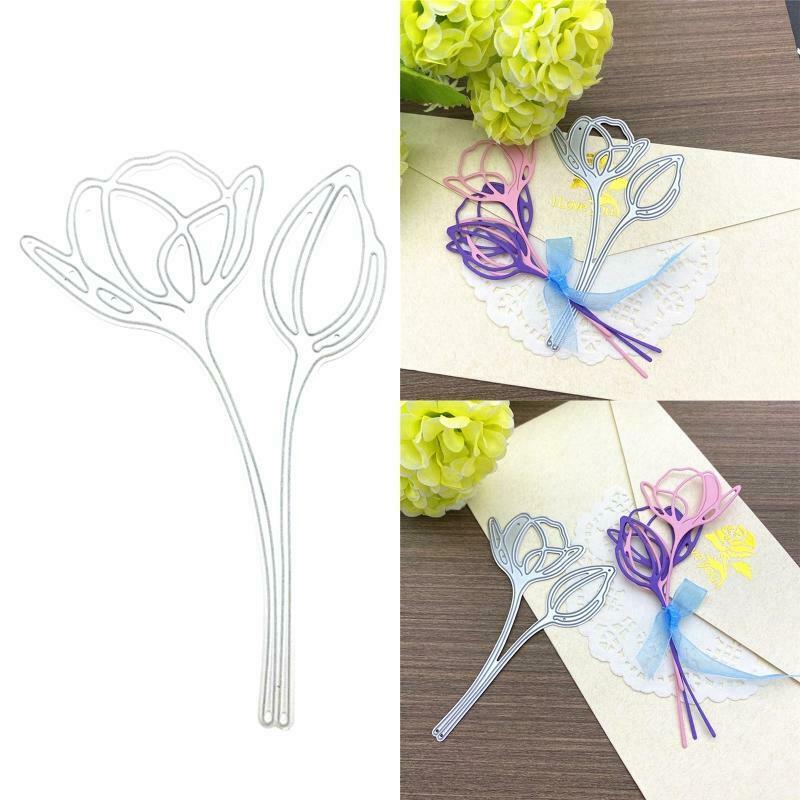 Tulip Metal Cutting Dies Stencil Scrapbooking DIY Album Stamp Paper Card Emboss