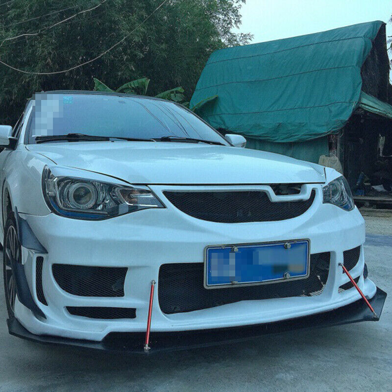 Adjustable 5.9'' Front Bumper Lip Splitter Rear Diffuser Strut Tie Bar Support