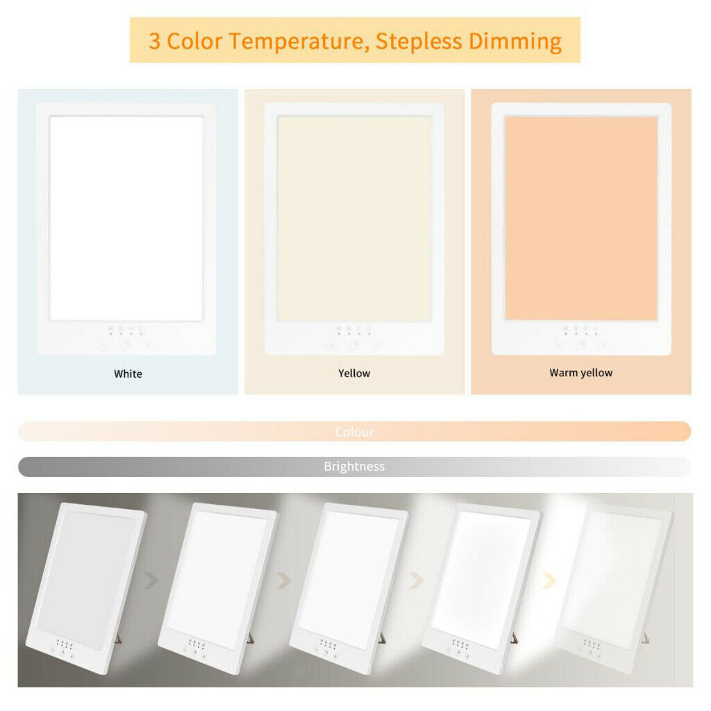 New SAD LED Light Therapy Seasonal Affective Disorder Phototherapy Lamp