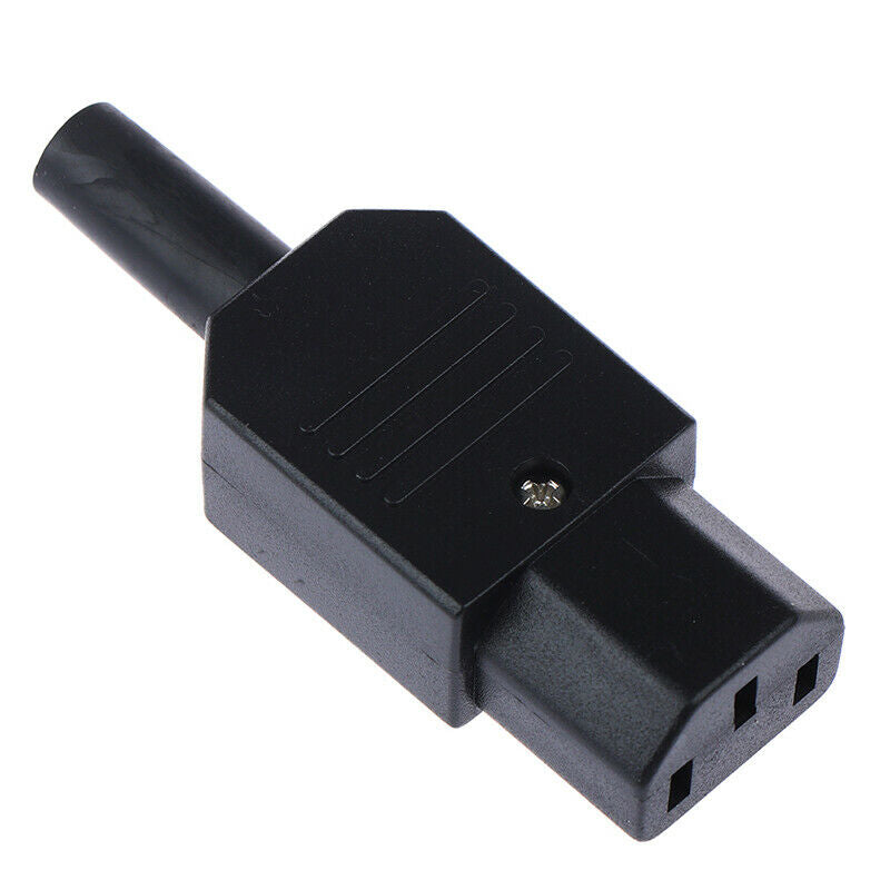250V 10A 3pin Power Supply plug socket Adapter male & female  wire connectorDD