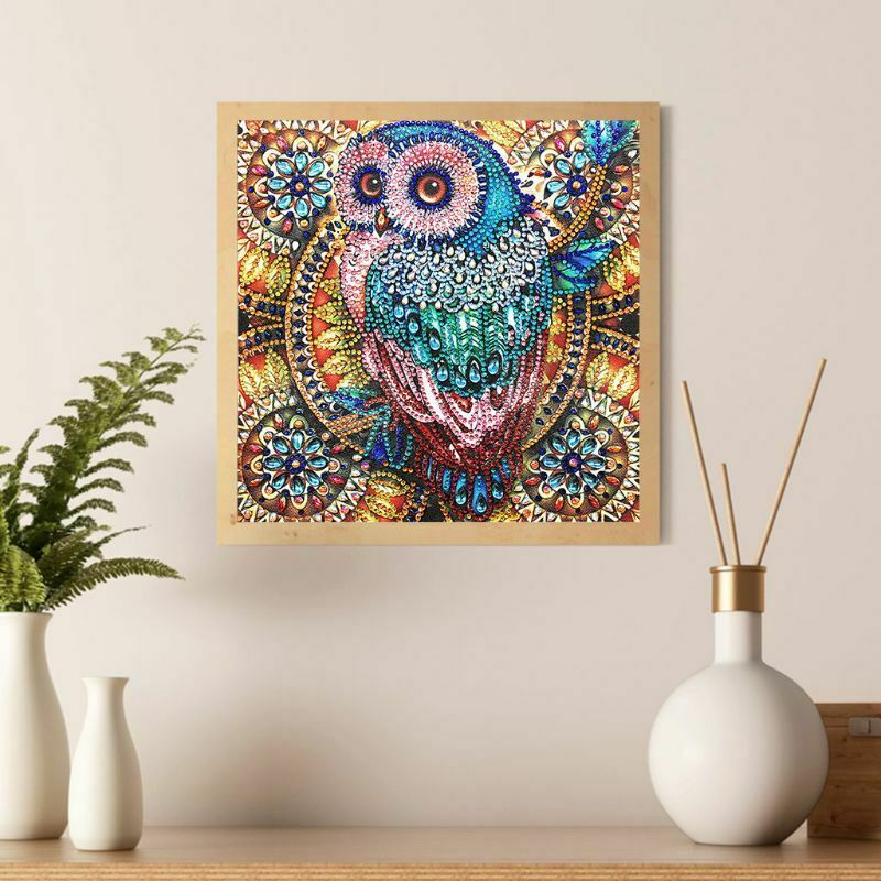 Owl DIY 5D Special Shaped Diamond Painting Embroidery Cross Stitch Kit