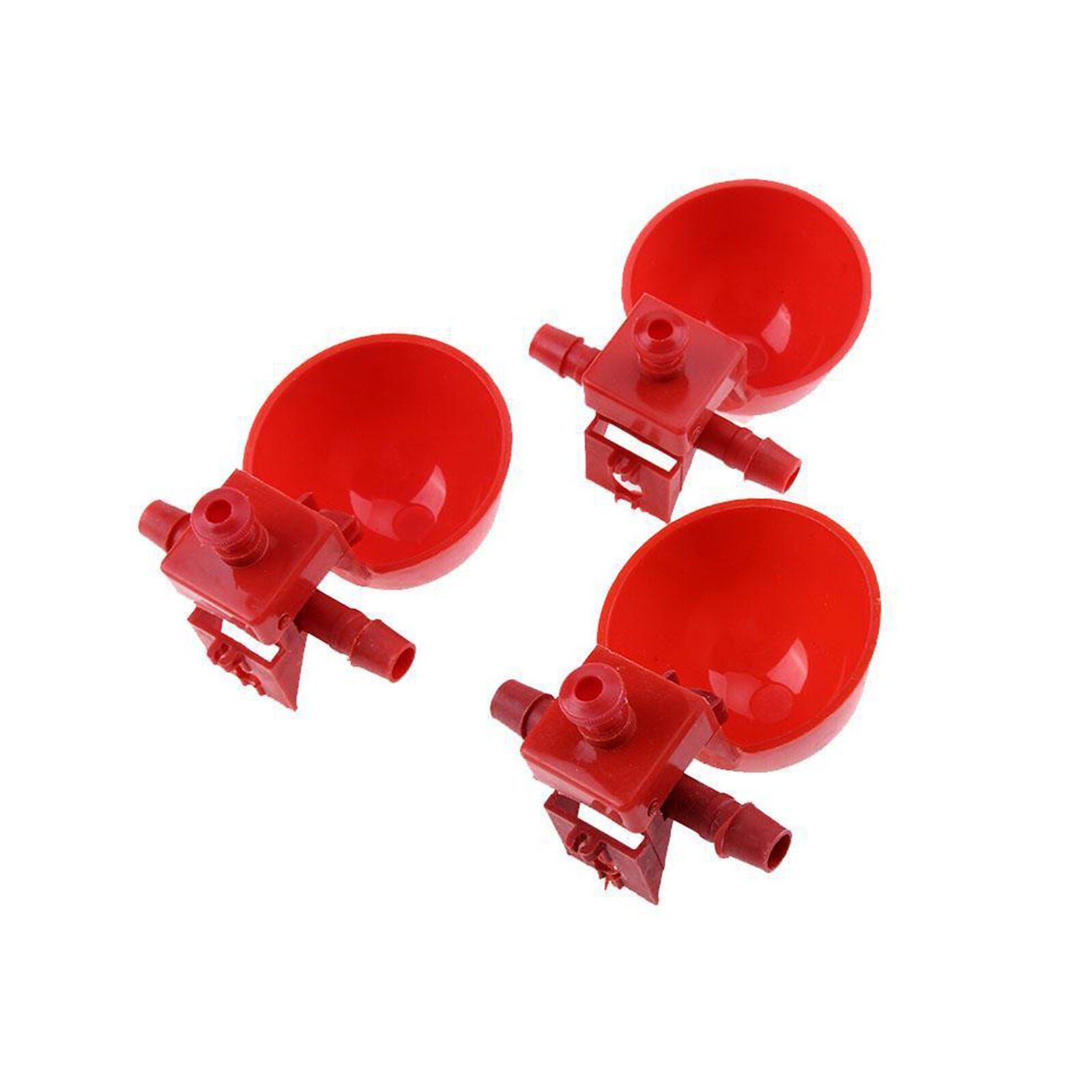 10pcs Poultry Chicken Coop Feeder Automatic Water Drinking Cup Bowl Fowl Drinker