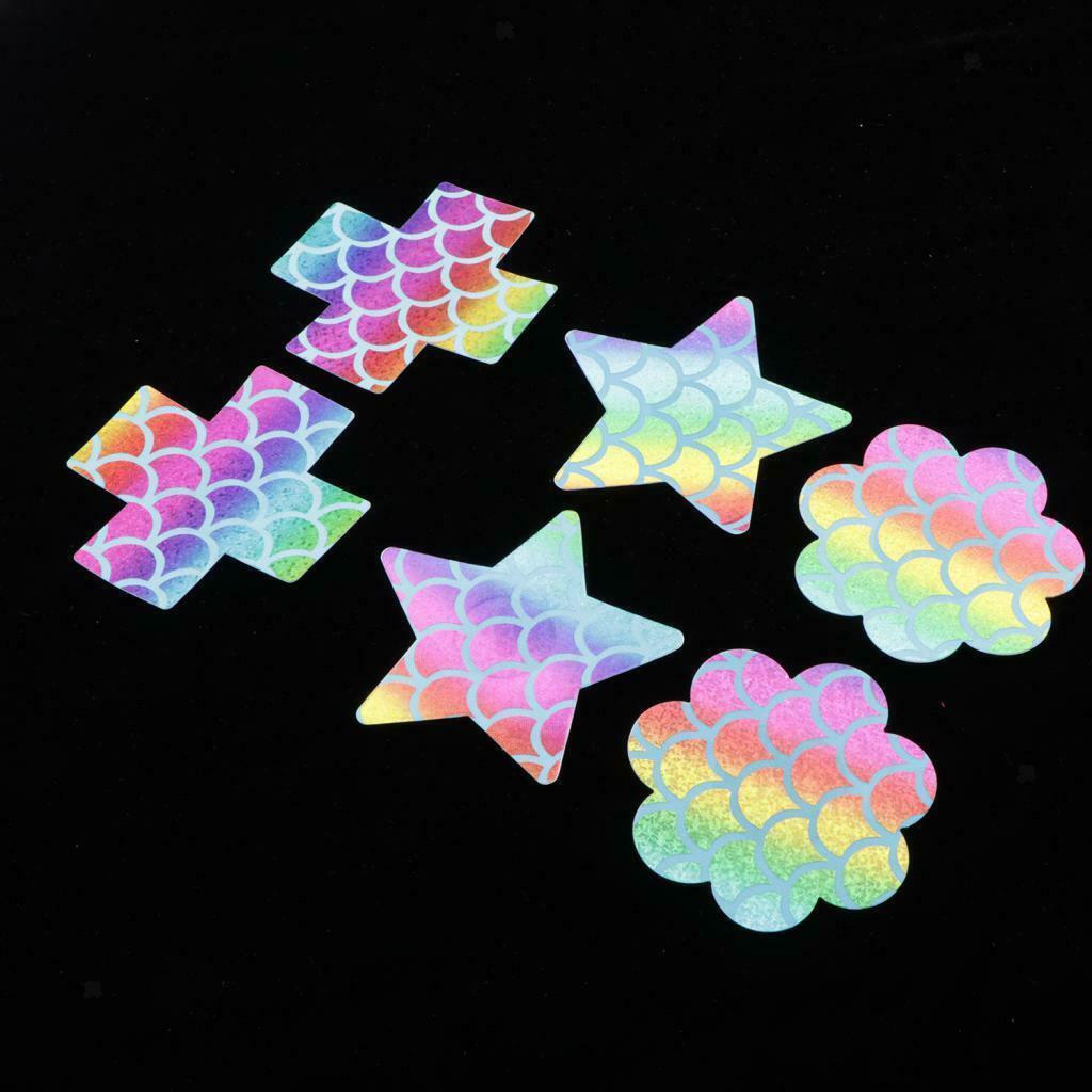 3Pairs Nipple Covers Disposable Pasty Self Adhesive Satin Pasties for Women