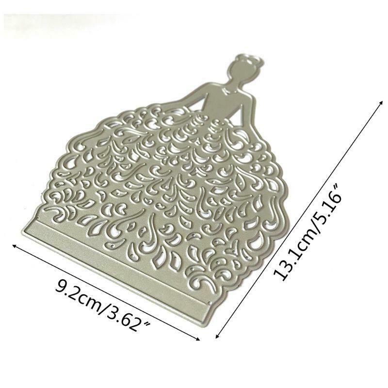 Beautiful Lady Metal Cutting Dies Stencil Scrapbooking DIY Album Stamp Embossing
