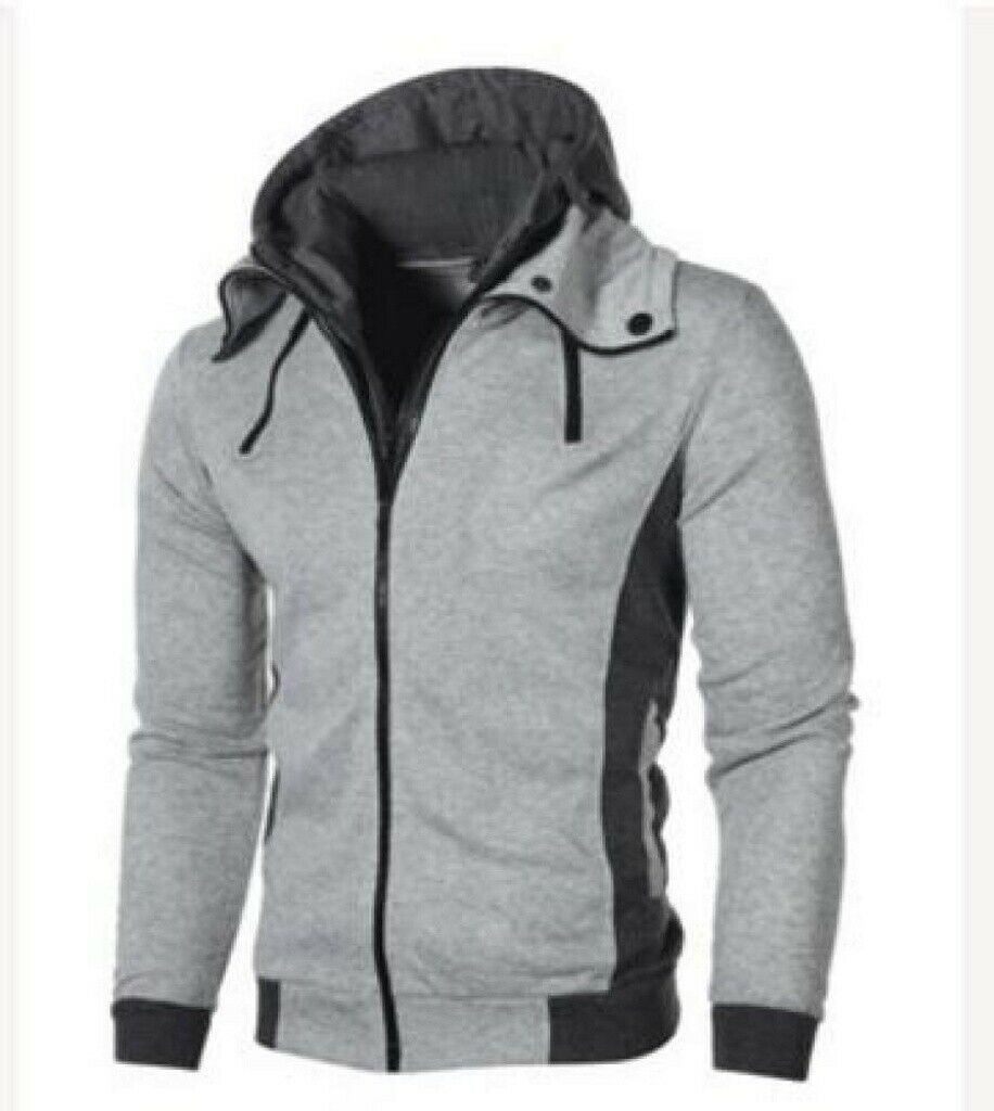 Mens Autumn Winter Hoodie Hooded Sweatshirt Coat Jacket Outwear Jumper Sweater.