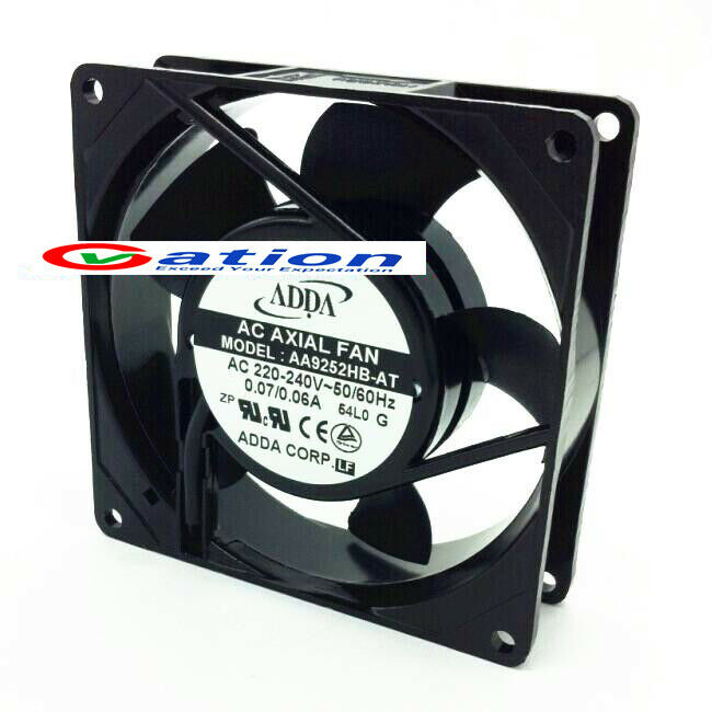 For ADDA AA9252HB-AT Chassis cabinet Cooling fan AC220-240V0.07/0.06A 92*92*25MM