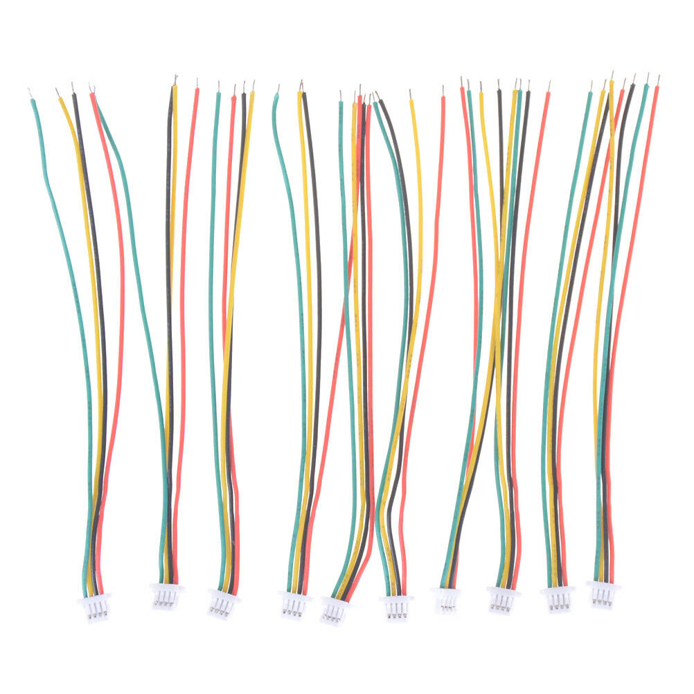 10Pcs Mini Micro JST 1.0 SH 1.0mm 4-Pin Connector Plug With Wires Cables 1.l8