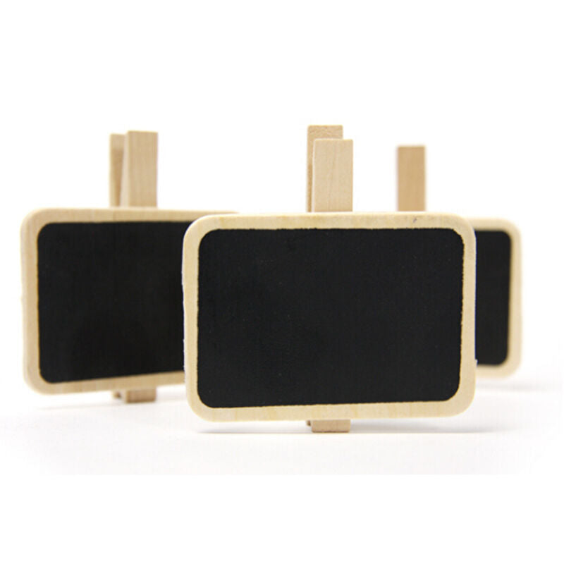 Standing Wooden Photo Holder Card Paper Note Memo Clip Desk Decor.l8