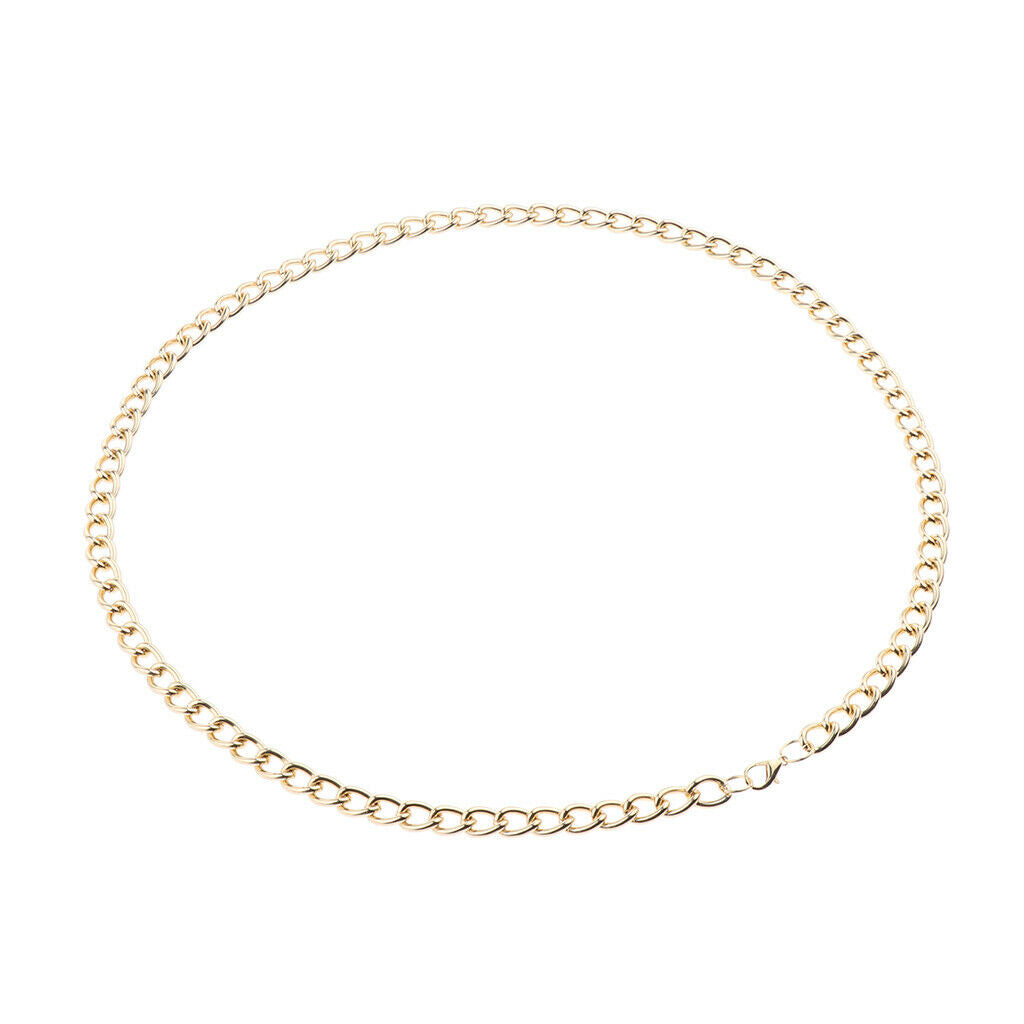 Simple Necklace Punk Link Chain Golden Sexy for Bar Party 90CM S