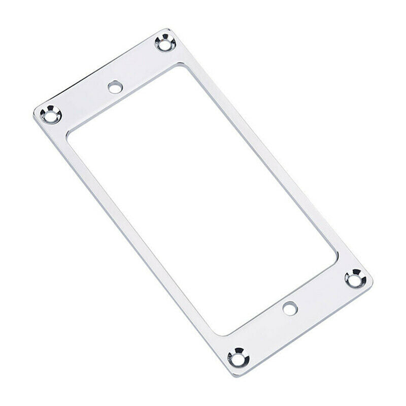 Flat Metal Chrome Humbucker Pickup Frame Mounting Ring For Electric Guitar Parts