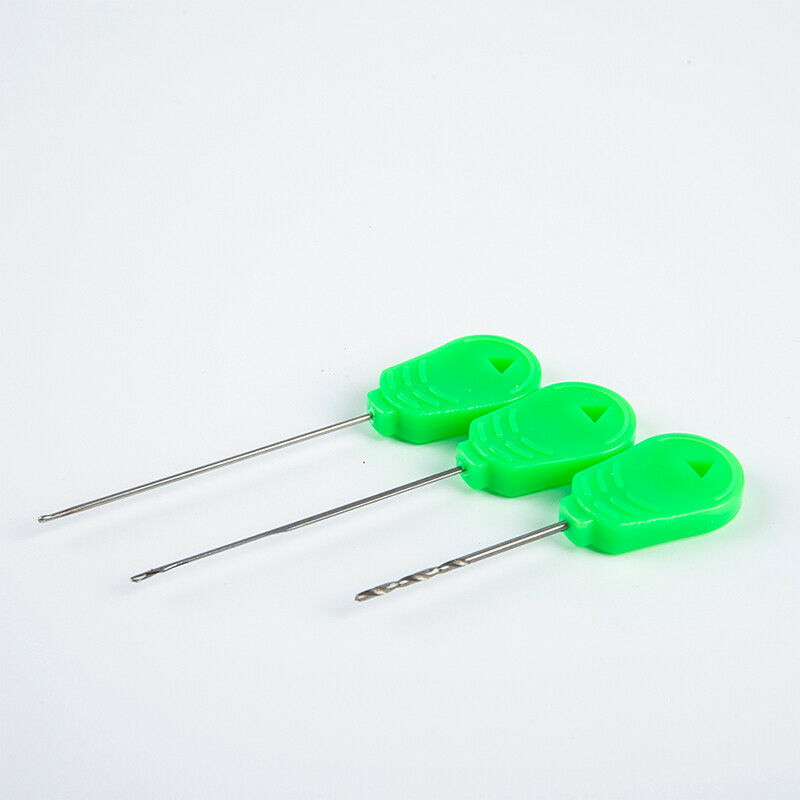 3PCS Carp Fishing Tools Rigging Baiting Needles Crochet Hook Stringer Nee.l8
