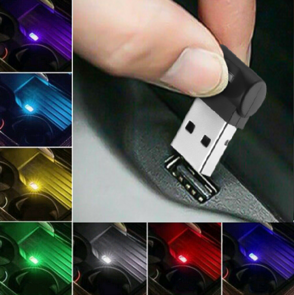 USB LED Light Auto Car Interior Neon Atmosphere Ambient Lamp Bulb Accessories US