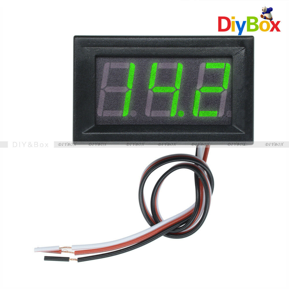 0.56" DC4.7-30.0V LED Digital Voltmeter Panel Accurate Meter 3 Wire Green