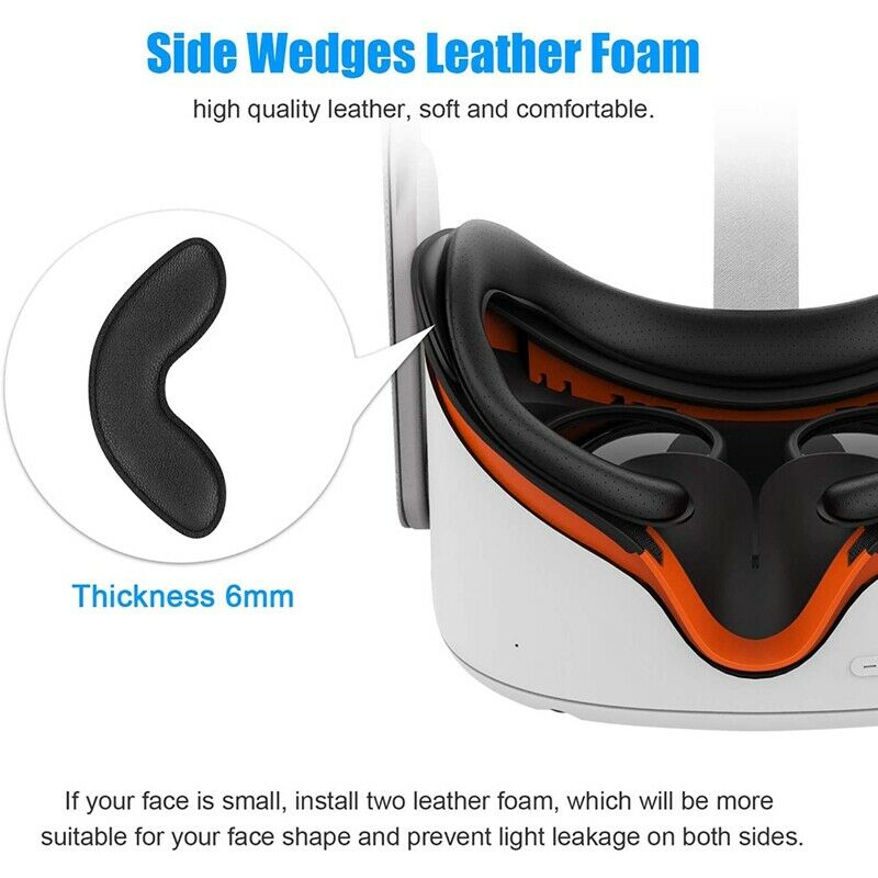 for Oculus Quest 2 VR Facial Vent Soft Interface Bracket & Anti-Leakage Lig H4H4