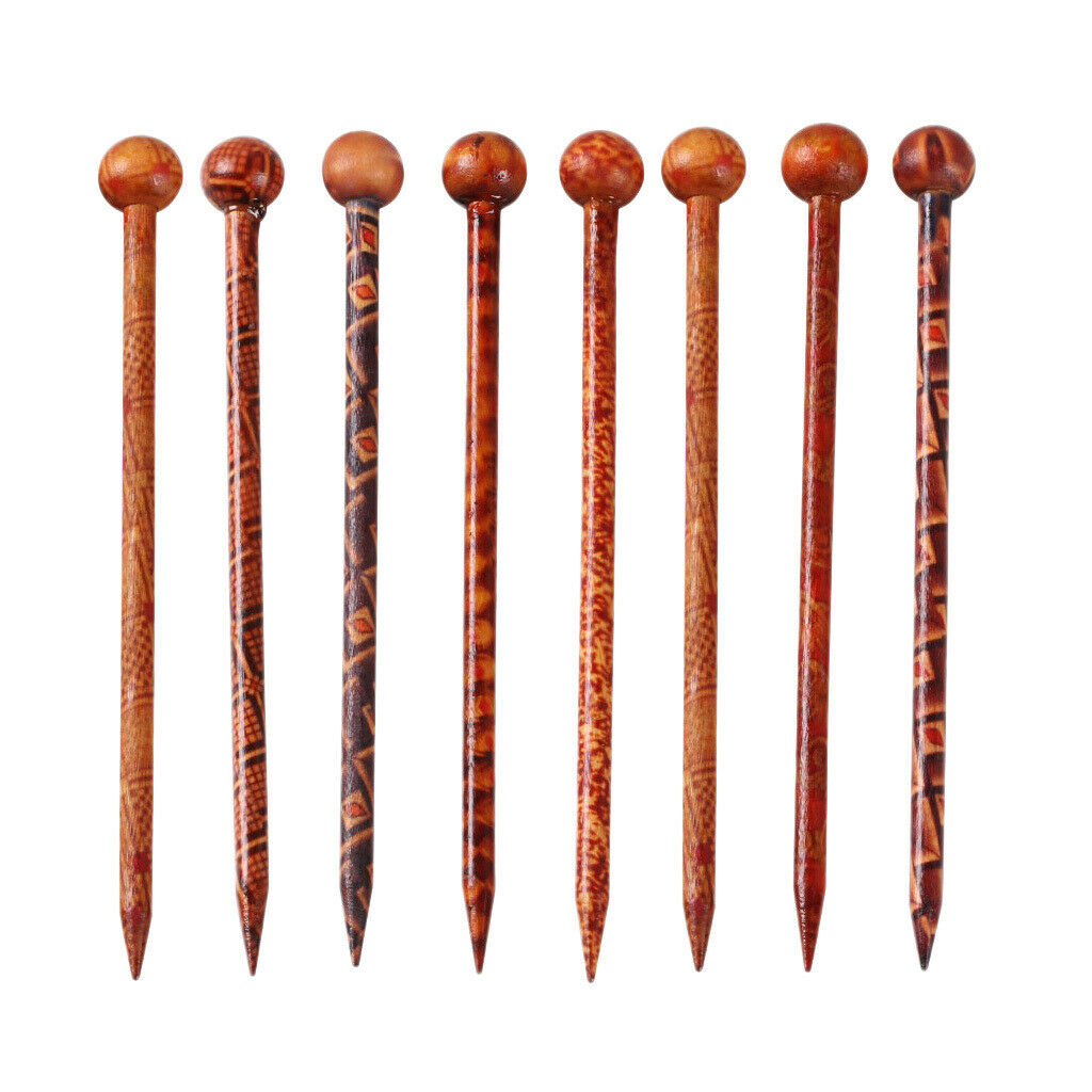 8x Chinese Hair Sticks Long Hair Chopsticks Pin for DIY Women's Hair Jewelry