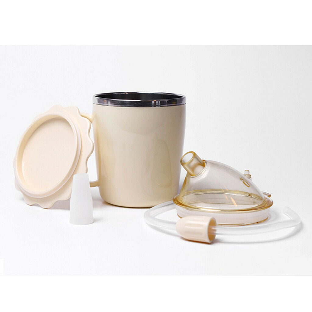 2 Pcs Steel Nursing Cup for Liquid Diet for Elderly Patient parturient
