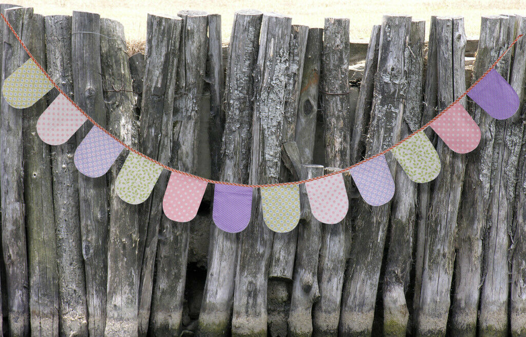 Multiple Pattern Fillet Flags Banner for Decor Tent/Home/Birthday Party