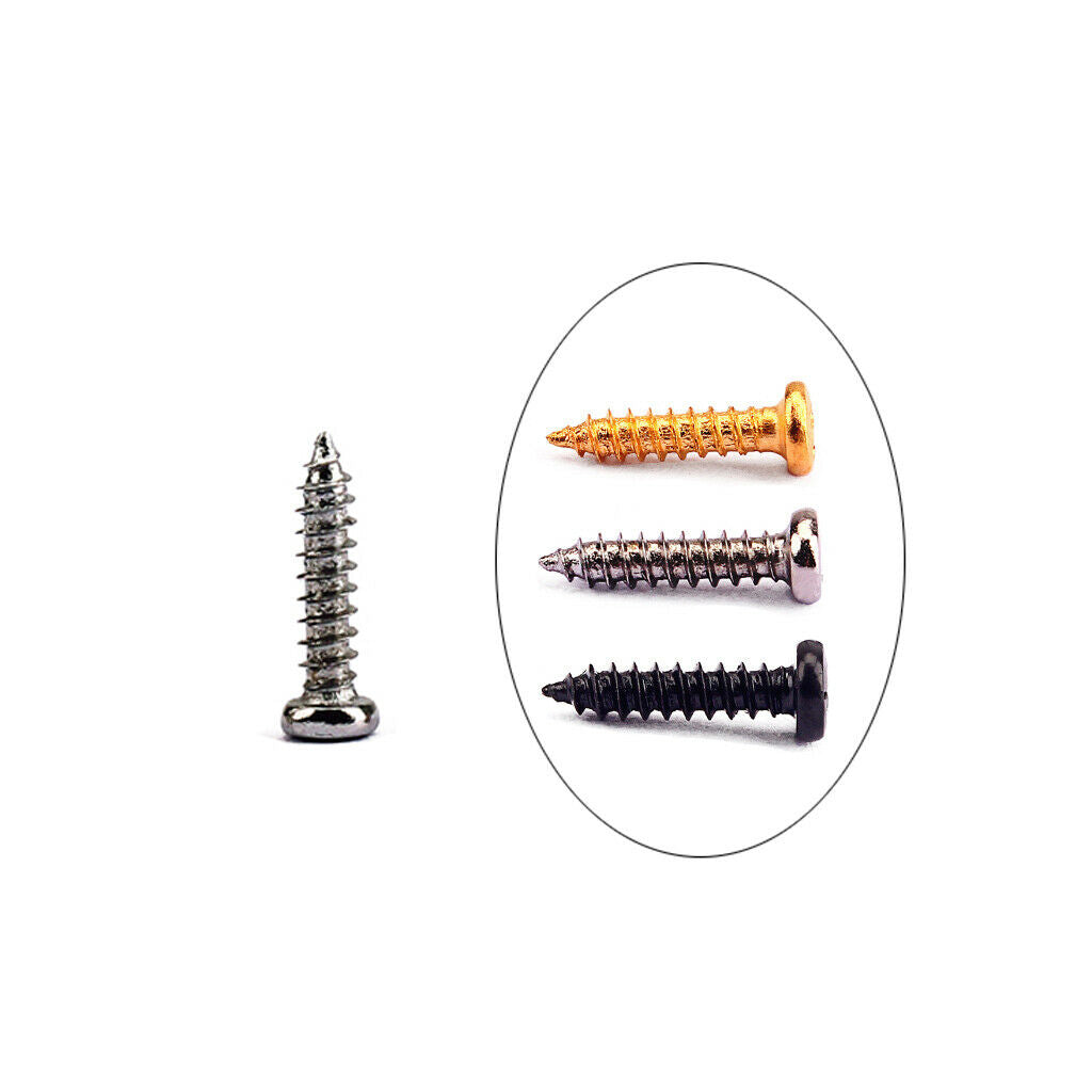200Pieces Tuning Peg Tuner Mounting Screws for Guitar Bass Nickel Parts Iron
