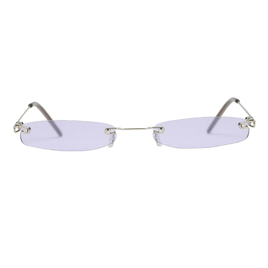 Unisex Fashion Small Lens UV400 Designer Plastic Sunglasses Purple