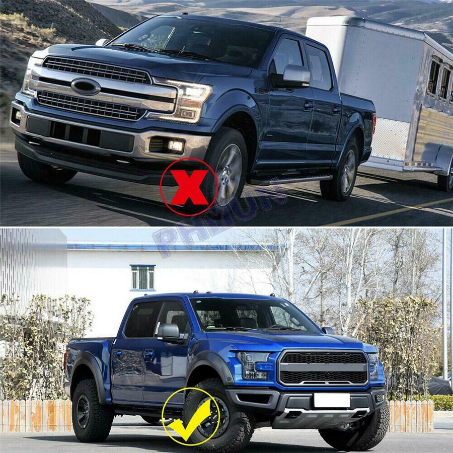 For 2015-2019 Ford F-150 Front Head Light Eyelid Molding Trim Carbon Fiber Color
