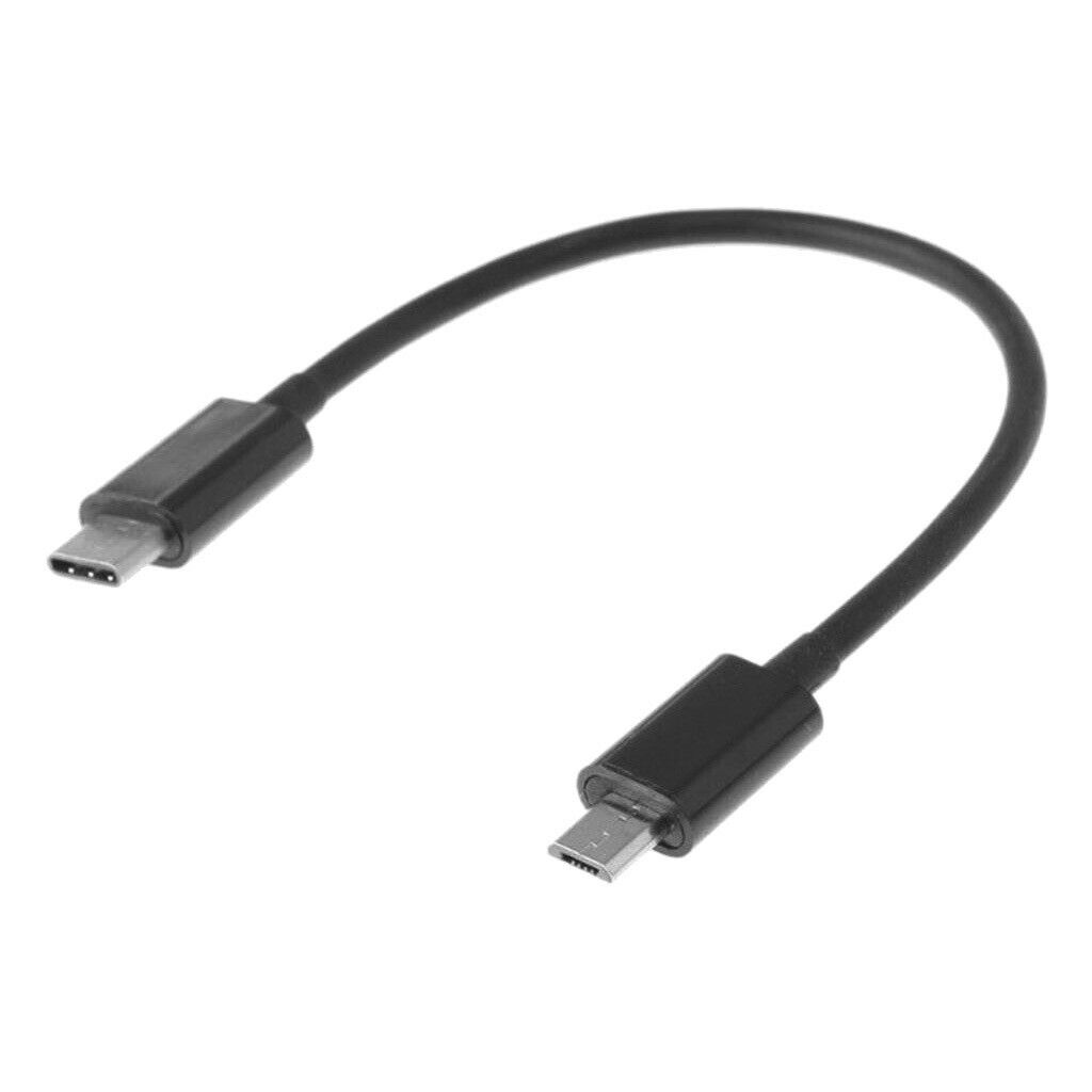 2x Type USB-C to Micro-USB 2.0 Cable Connection Cable Extension Cable, Short