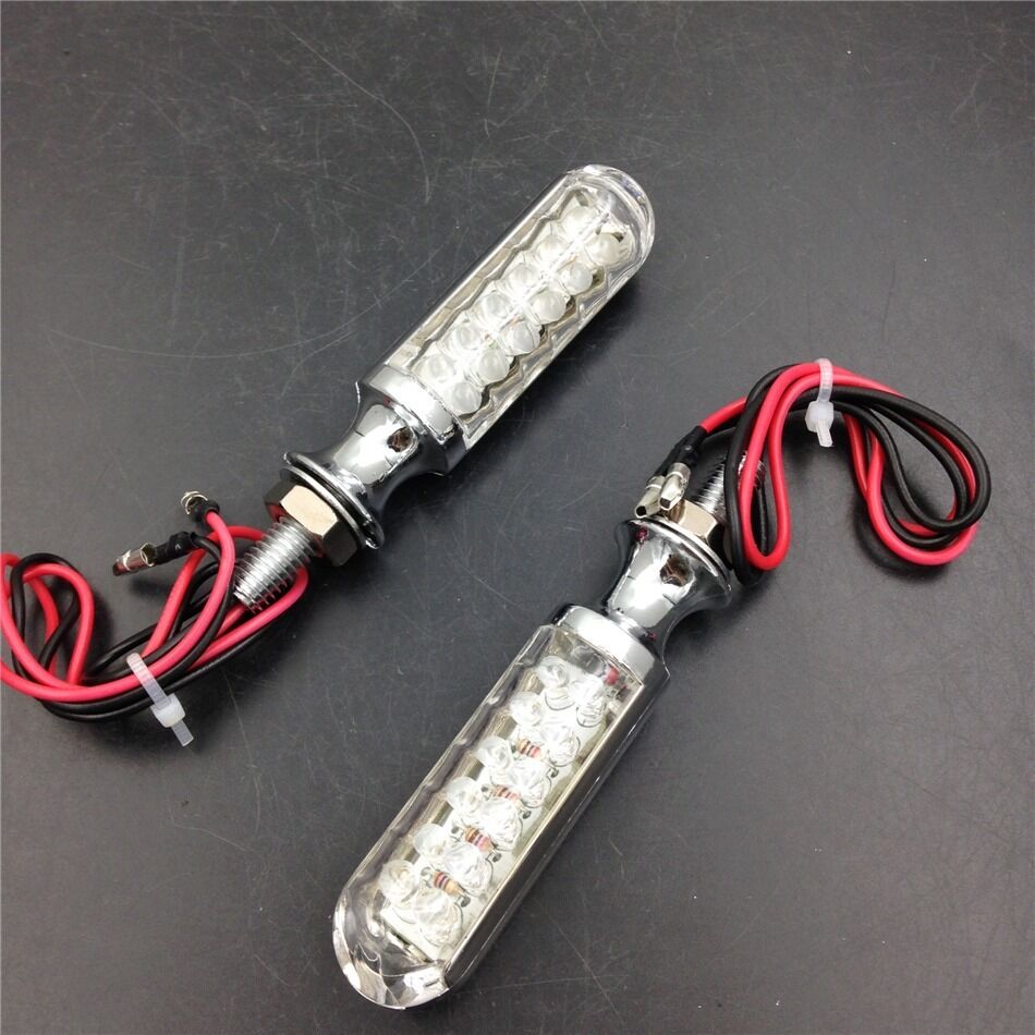 Amber Turn Signals Blinkers For Yamaha Kawasaki Shadow V Star VTX VN XVS VT S40