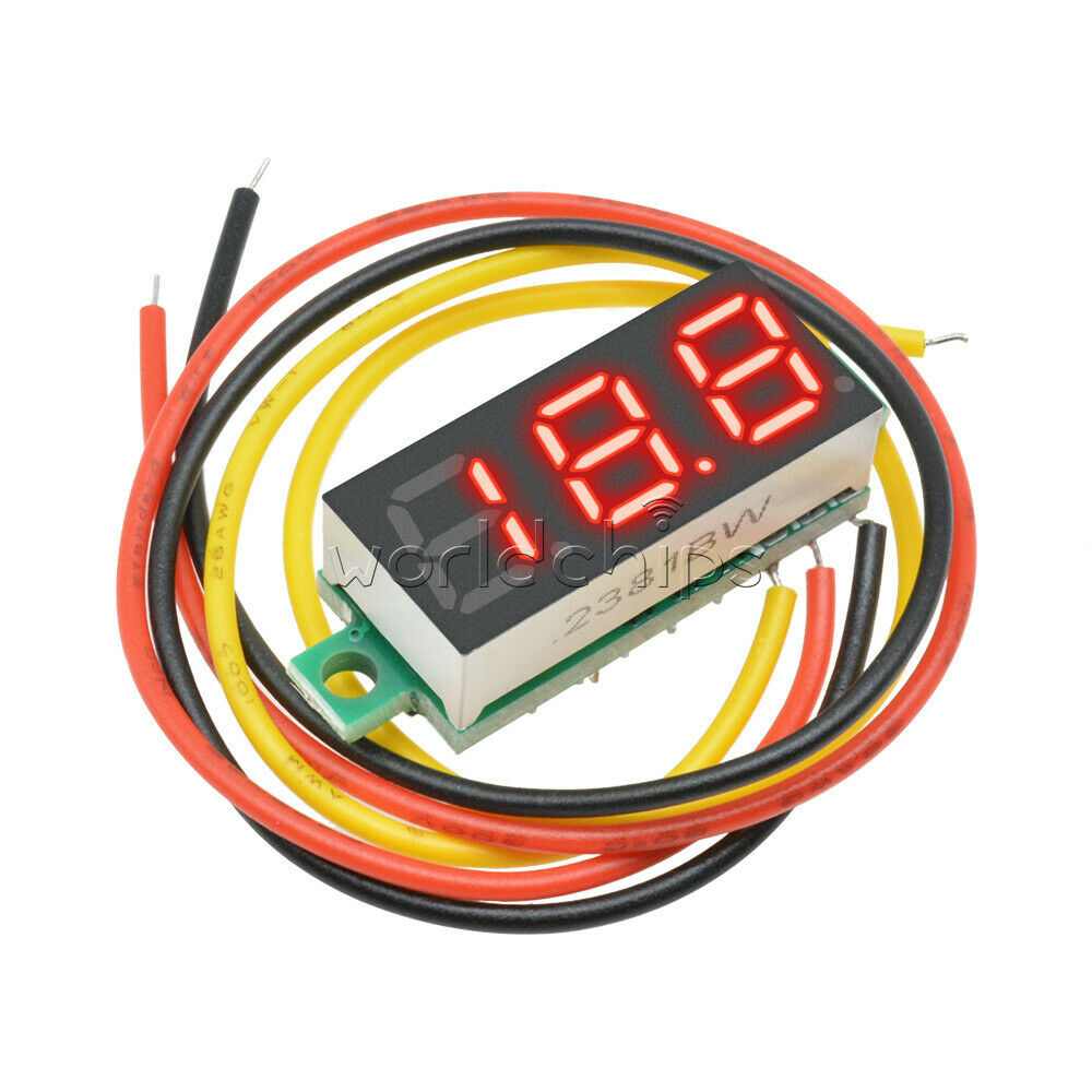 DC 0-100V 0.28" LED Red Voltmeter Digital Display Voltage VOLT METER 12V 24V